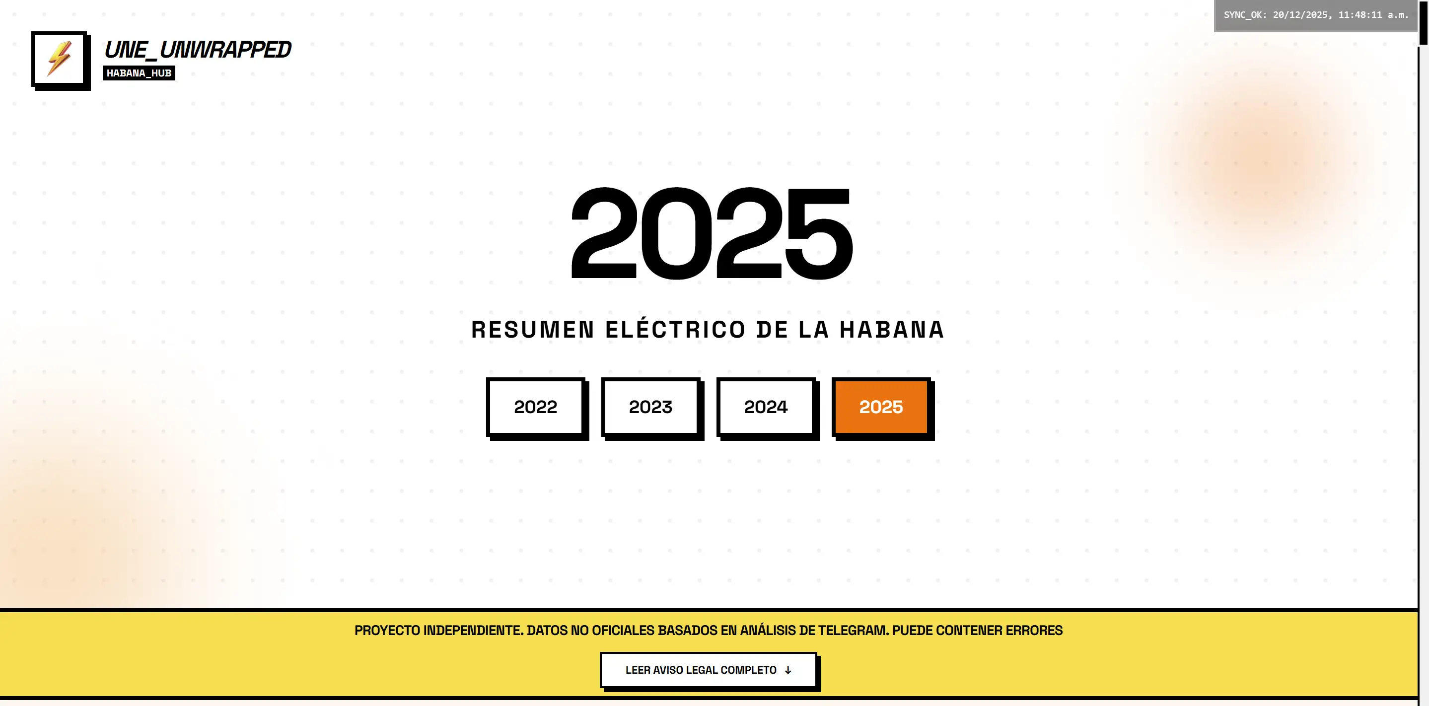 UNE Unwrapped - La Habana logo